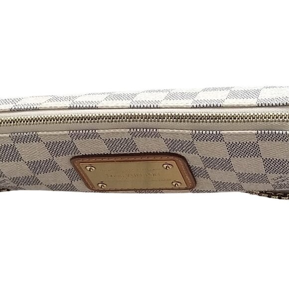 Authentic Louis Vuitton Eva Damier Azur Wristlet Handbag - Picture 9 of 14